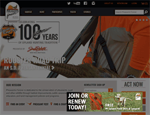 Tablet Screenshot of pheasantsforever.org