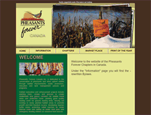 Tablet Screenshot of pheasantsforever.ca